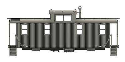 HO Scale - Lackawanna (DL&amp;W) Wood Caboose C&amp;IM Type