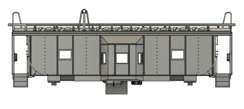 N Scale - Erie / Erie Lackawanna C301-C350 Caboose
