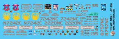 Viper MK2 1:24 Scale Decal Sheet