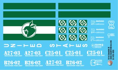 Estes Comanche III Decals