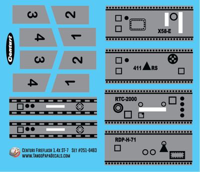 Centuri Fireflash ST-7 Rocket Decals
