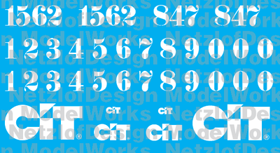 N Scale - CIT Rail Resources (CITX) Locomotive Decal Set