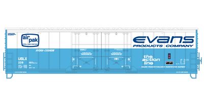 Evans Products Lt Blue White Box Car Decals v3
