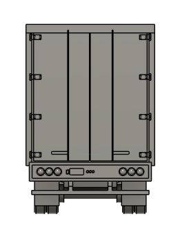 N Scale - Trailer 53ft Dry Van Rib Side (Qty 2)