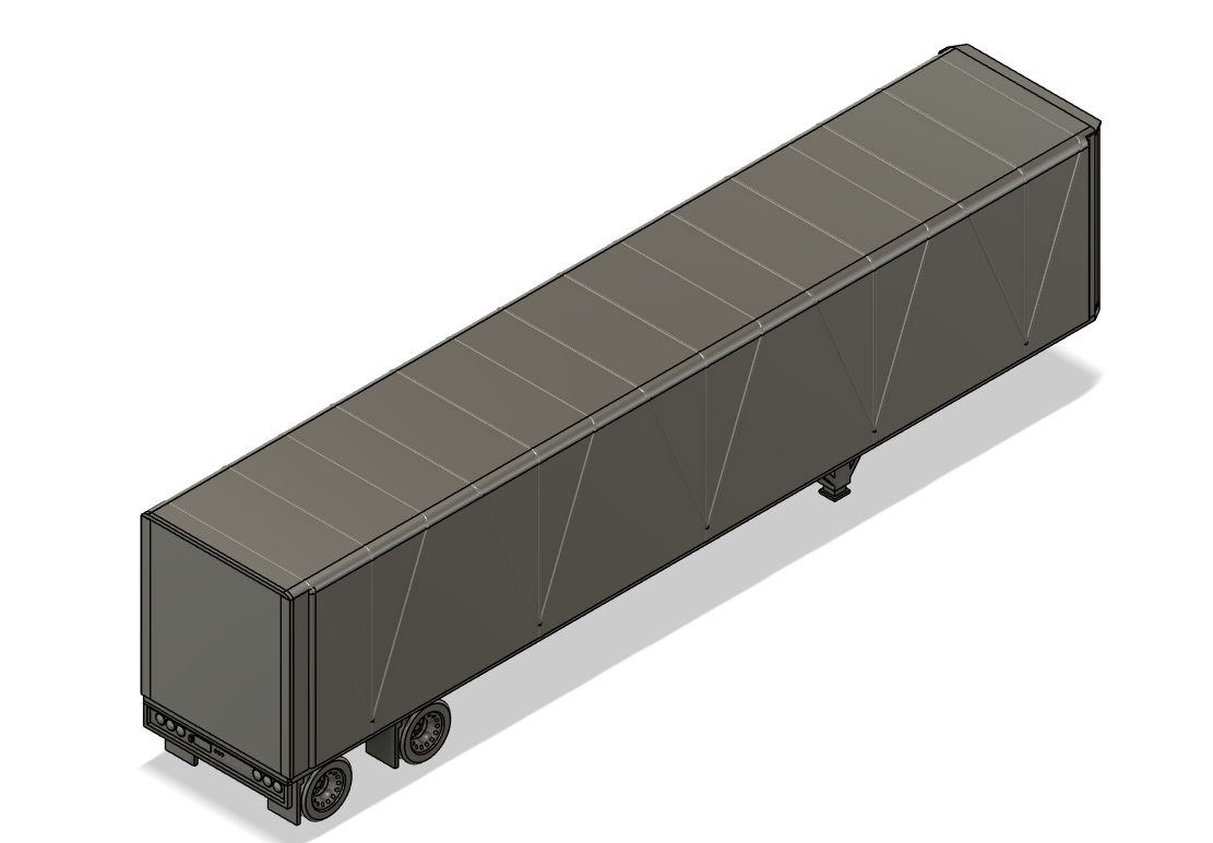 N Scale - Flat Deck Trailer Tarped (Qty 2)