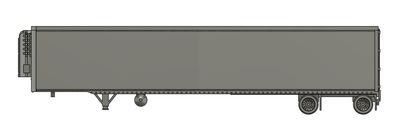 N Scale - Trailer 53ft Dry Van Smooth Side Split Axle Reefer (Qty 2)