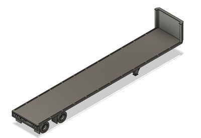 N Scale - Flat Deck Trailer (Qty 2)