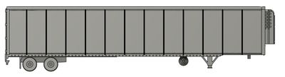 N Scale - Trailer 53ft Dry Van Rib Side Reefer (Qty 2)