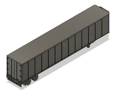 N Scale - Trailer 53ft Dry Van Rib Side Reefer (Qty 2)