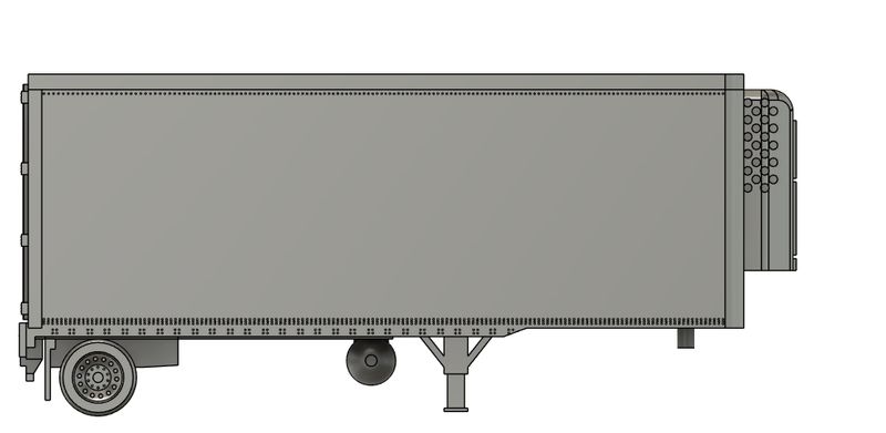 N Scale -  28ft Pup Trailer Smooth Side Reefer (Qty 2)