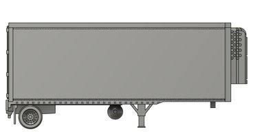 N Scale -  28ft Pup Trailer Smooth Side Reefer (Qty 2)