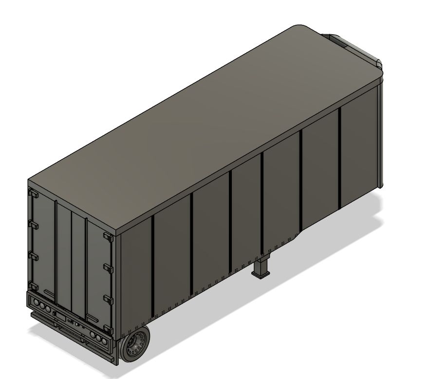N Scale -  28ft Pup Trailer Ribbed Reefer (Qty 2)
