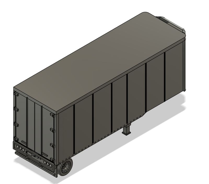N Scale -  28ft Pup Trailer Ribbed Reefer (Qty 2)
