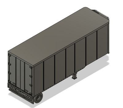 N Scale -  28ft Pup Trailer Ribbed Reefer (Qty 2)