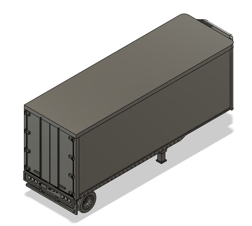 N Scale -  28ft Pup Trailer Smooth Side Reefer (Qty 2)