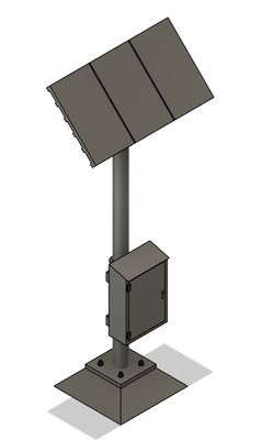 N Scale - Solar Panel Array - 3 Panel