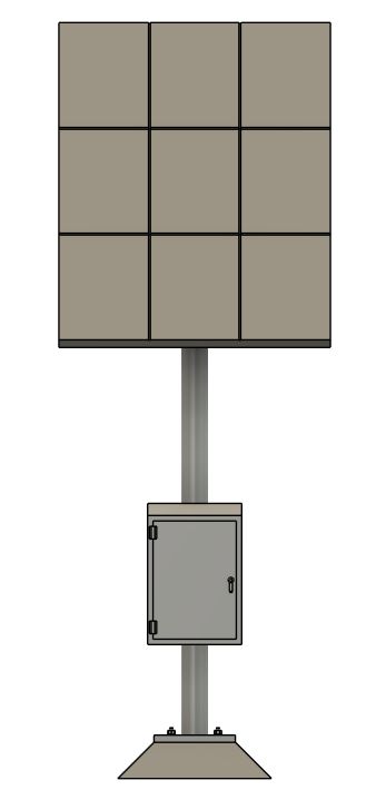 N Scale - Solar Panel Array - 9 Panel