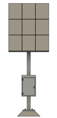 N Scale - Solar Panel Array - 9 Panel