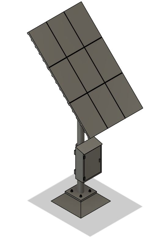 N Scale - Solar Panel Array - 9 Panel