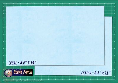 Tango Papa Clear Decal Paper Standard (140) Legal