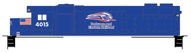 Patriot Rail - DeQueen &amp; Eastern Railroad Locomotive Decals