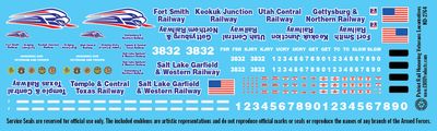 N Scale - Patriot Rail Veterans Locomotive Decals