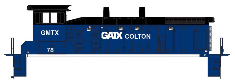 GATX Colton Switcher Locomotive Decals