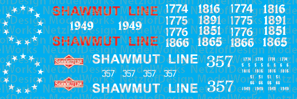 N Scale - Pittsburg & Shawmut Bicentennial Locomotives