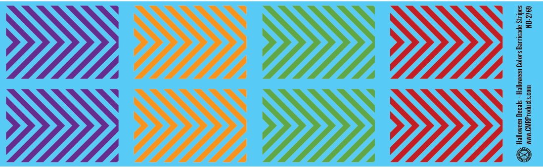 Halloween Decals - Barricade Stripes