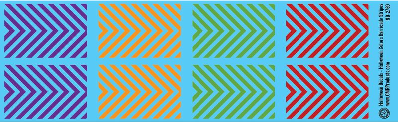 Halloween Decals - Barricade Stripes