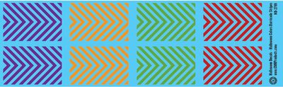 HO Scale - Halloween Decals - Barricade Stripes