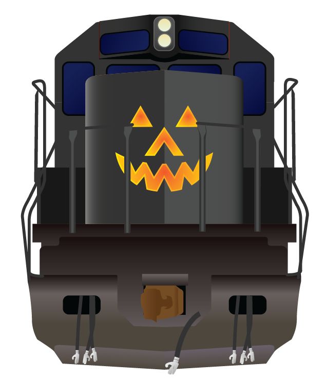 HO Scale - Halloween Decals - Jack-O-Lantern Faces - Flames