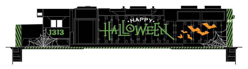 Halloween Decals - Halloween Letters 1 - Green