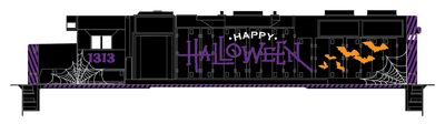 Halloween Decals - Dashed Stripes - Purple