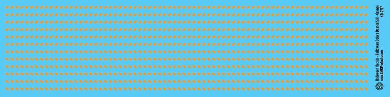 Halloween Decals - Dashed Stripes - Orange