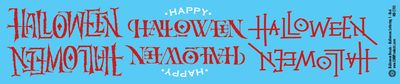 N Scale - Halloween Decals - Halloween Letters 1 - Red