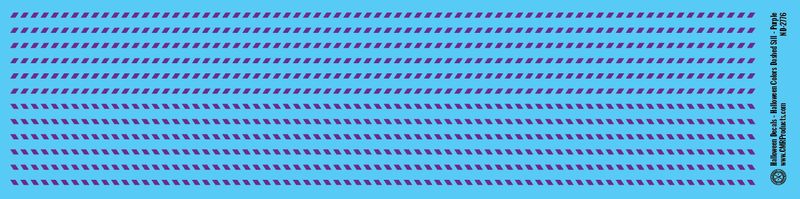 Halloween Decals - Dashed Stripes - Purple
