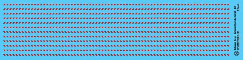 Halloween Decals - Dashed Stripes - Red
