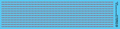HO Scale - Halloween Decals - Dashed Stripes - Red