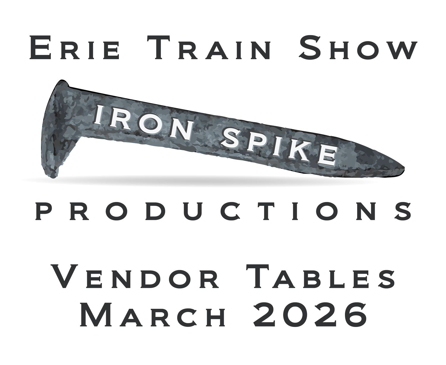 Erie Train Show - 8ft Table - March 2026