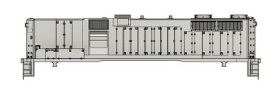 N Scale EMD SD20-2 B Unit Locomotive Shell