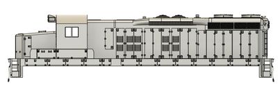 N Scale EMD SD18 Chop Nose with Dynamic Locomotive Shell
