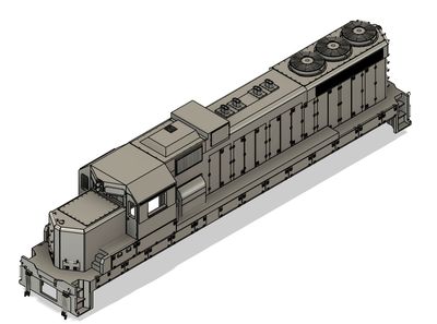N Scale ICG SD20-2 Rebuild Locomotive Shell