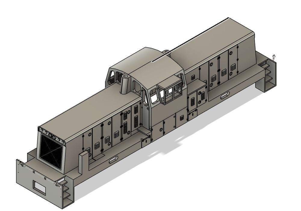 N Scale GE SL-110 Centercab Locomotive Shell