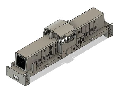 N Scale GE SL-110 Centercab Locomotive Shell