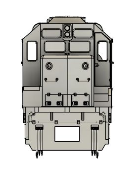N Scale EMD SD40x UP Version Locomotive Shell