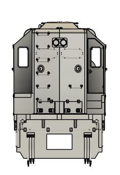 N Scale EMD SD40x High-Hood Locomotive Shell