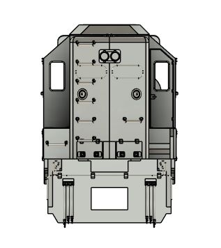 N Scale EMD SD38P High-Hood Locomotive Shell