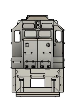 N Scale BN SD40-2 LNG Locomotive Shell
