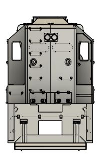 N Scale SD40-2 LNG High-Hood Locomotive Shell